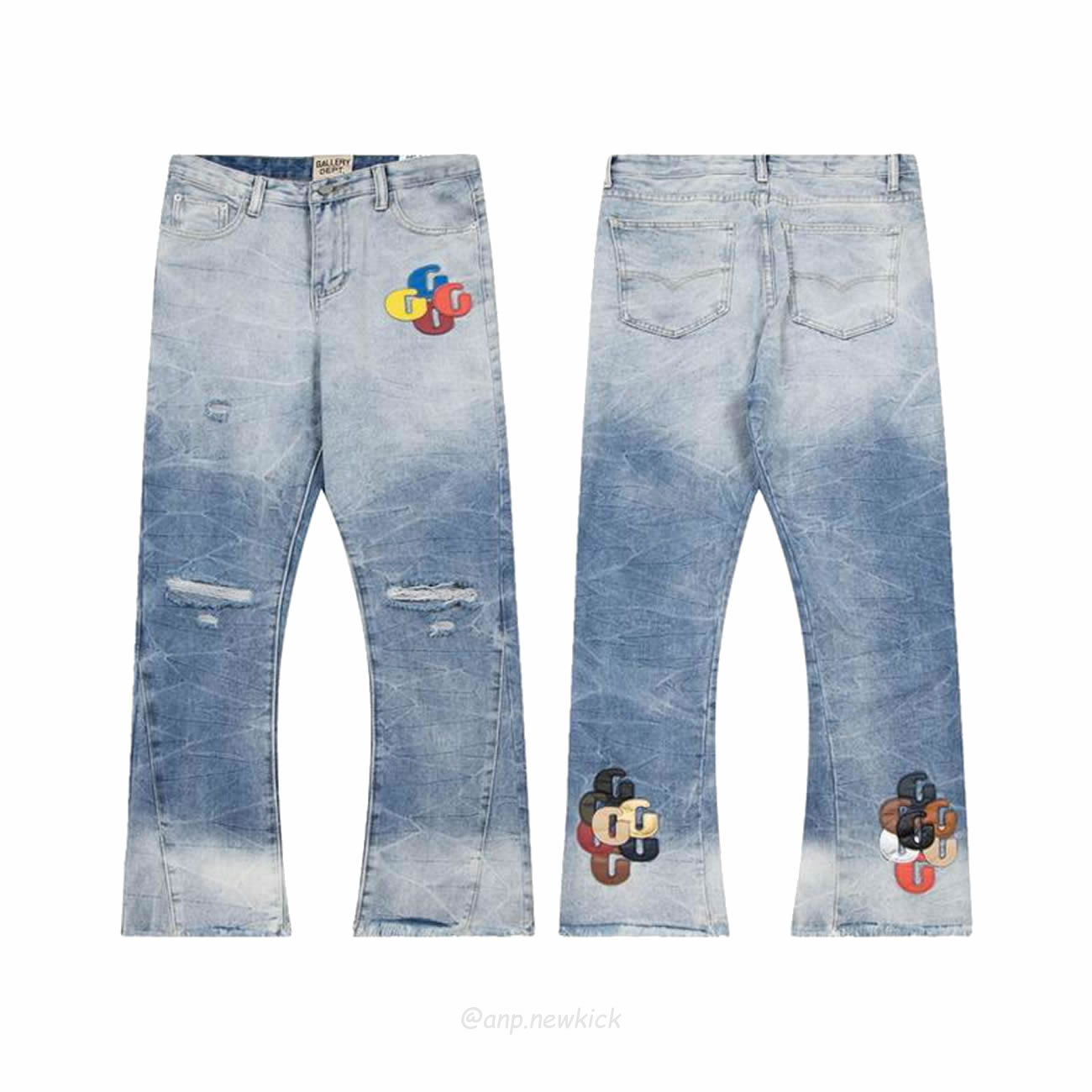 Gallery Dept. Colorful Letter Pattern Street Pants (1) - newkick.app